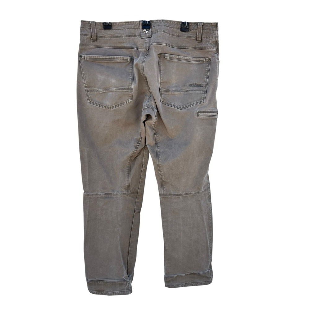 Kuhl Rydr Pants Mens 36x32 Brown Vintage Patina Dye Canvas Straight Leg Outdoor - Picture 2 of 8